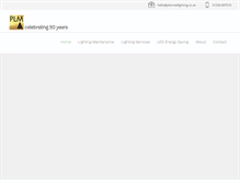 Tablet Screenshot of plannedlighting.co.uk